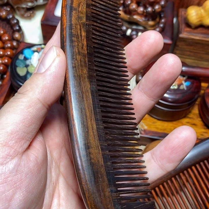 交趾黄檀（大红酸枝）半月梳