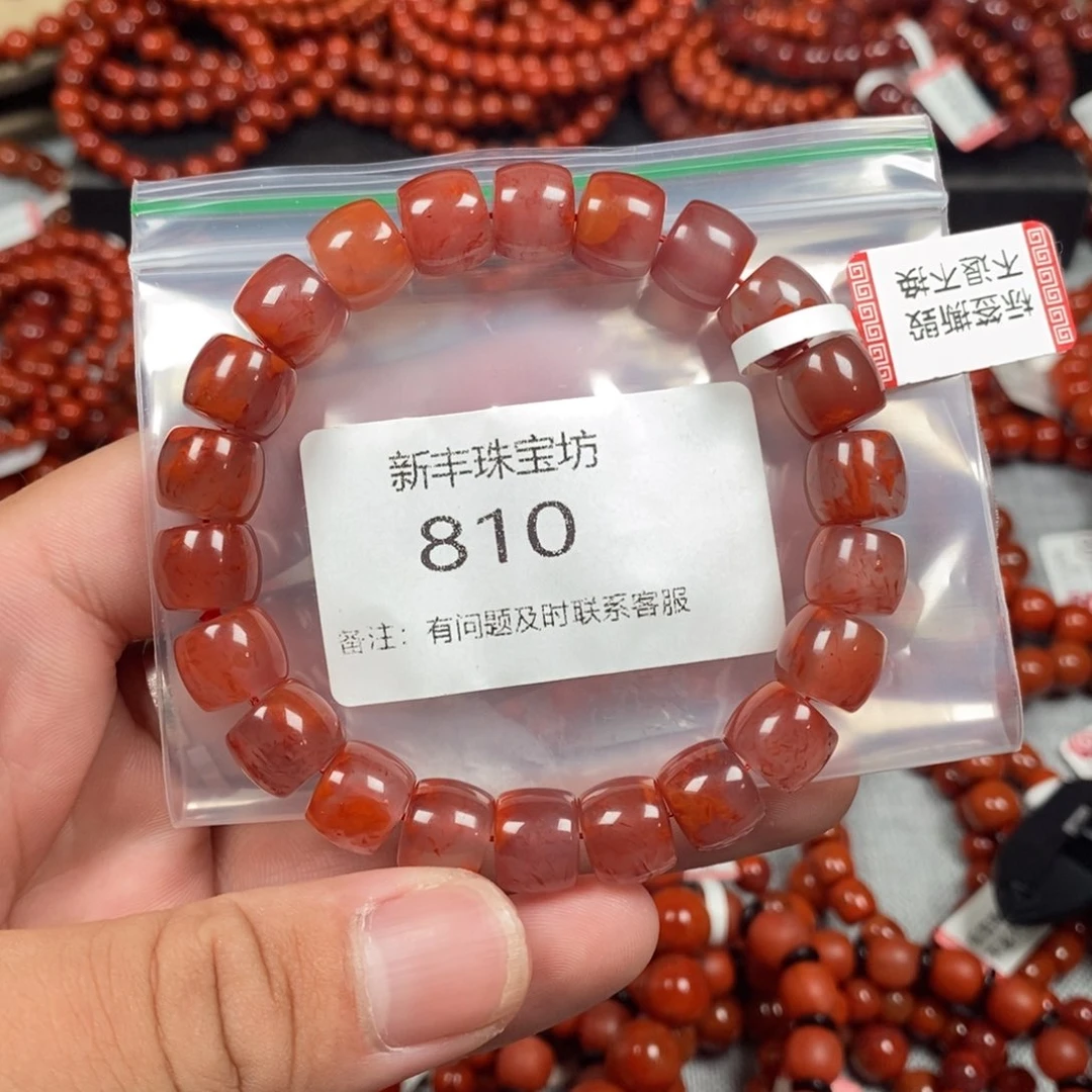 南红玛瑙手串未镶嵌810-10mm