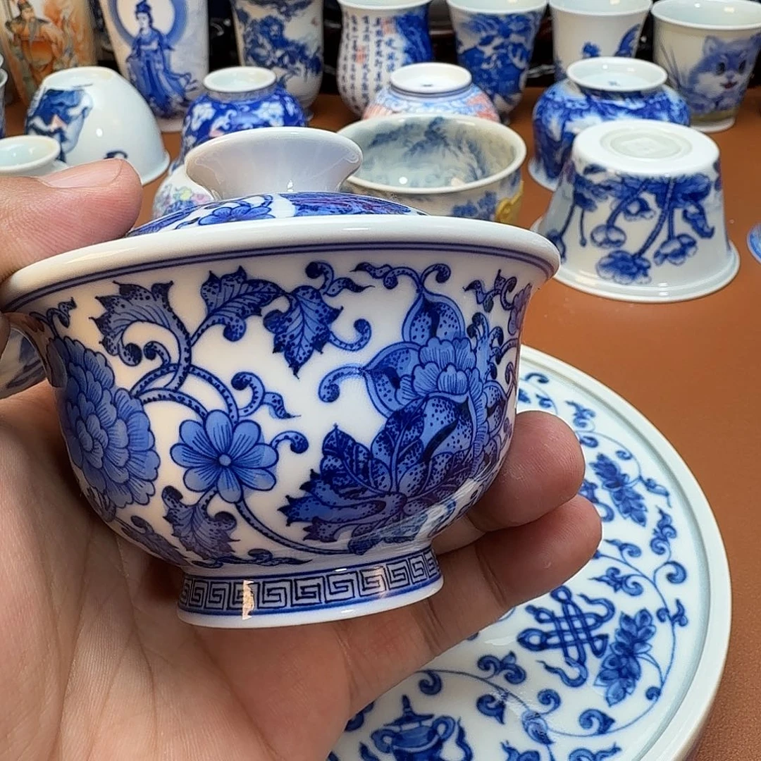 摆件哈*哥景德镇全手工手绘陶瓷