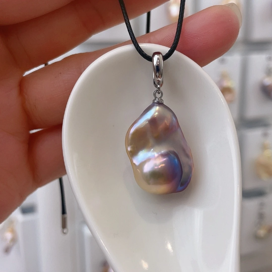 淡水珍珠天然珍珠巴洛克合金