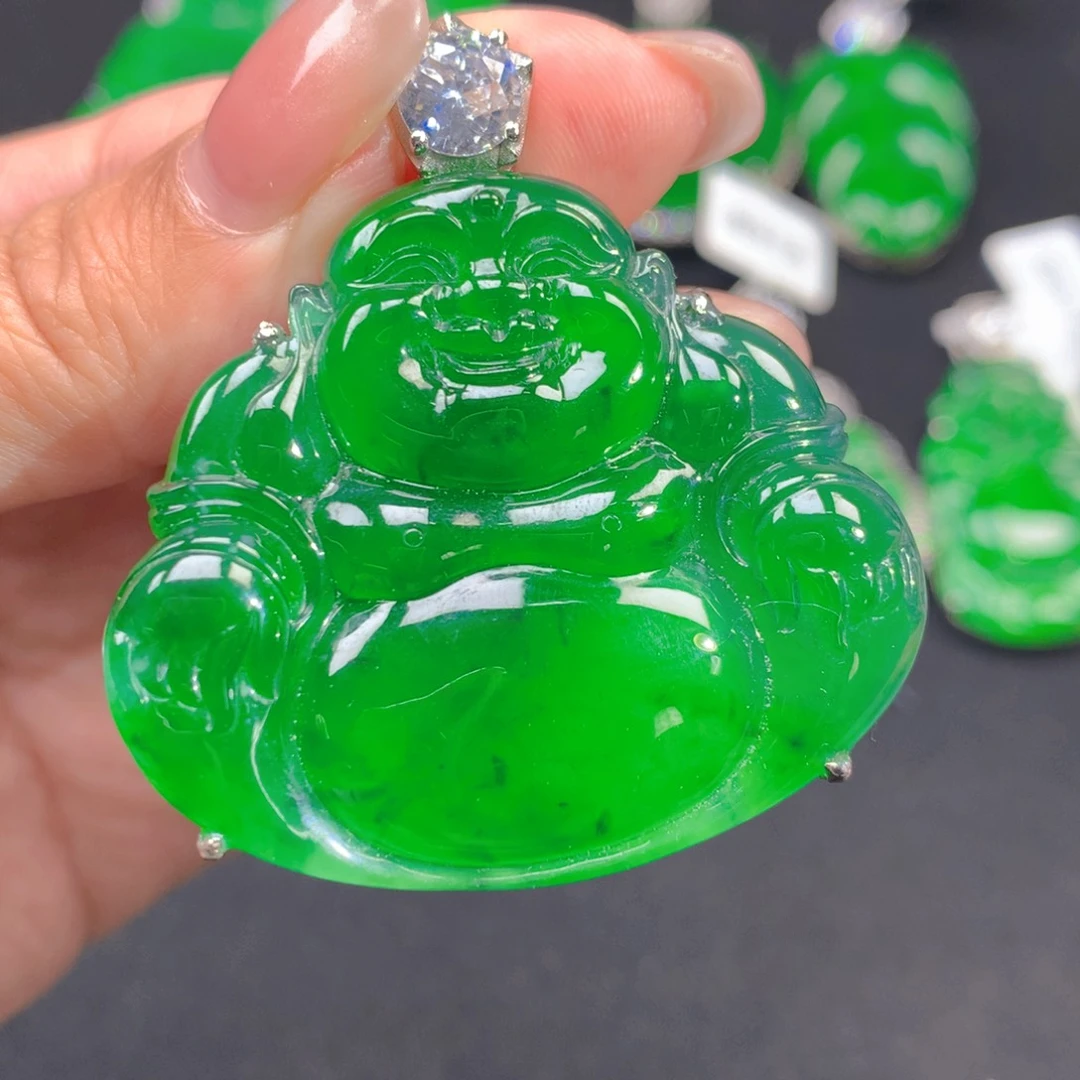 翡翠颈饰银S925镶嵌111111111