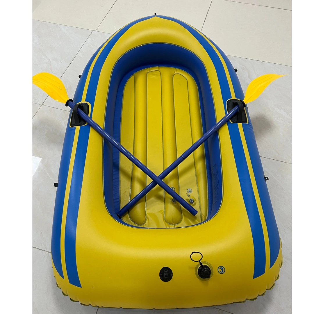 水上休闲充气皮划艇单人单件加厚颜色随机尾货 随机 WE