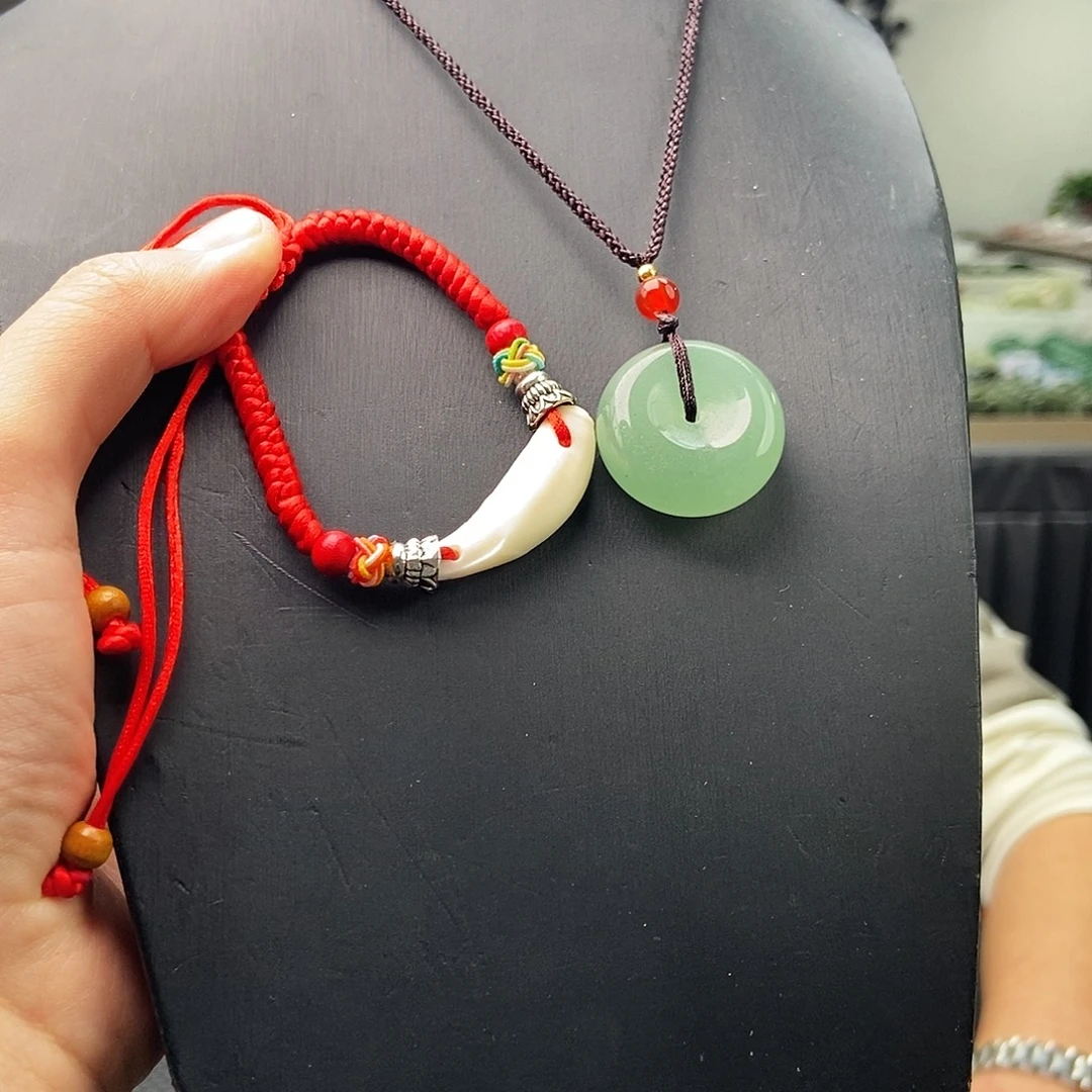 东陵石未镶嵌颈饰颜色多样性发拍一发一