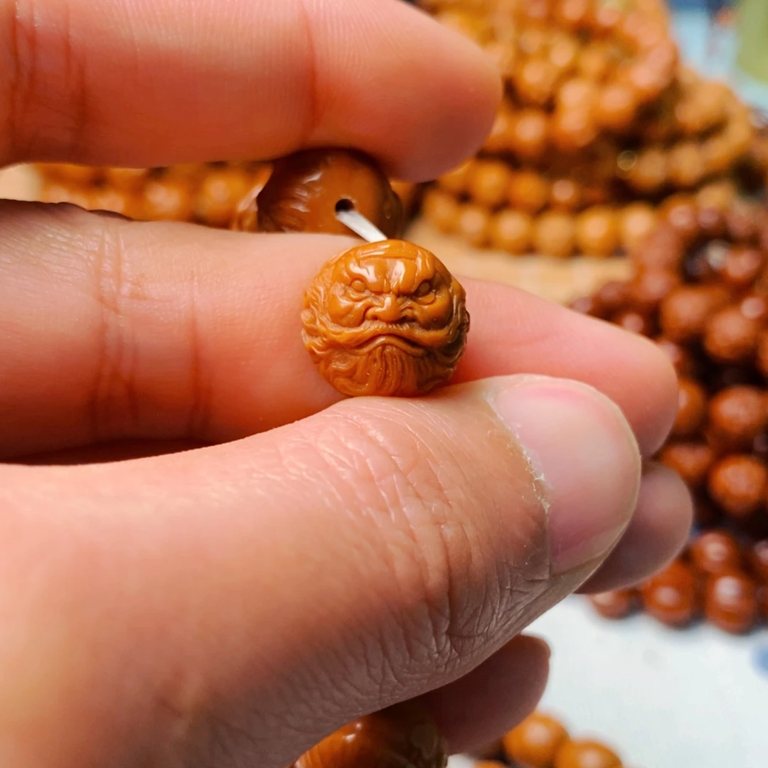 核桃手串/手链哒*钟馗单核