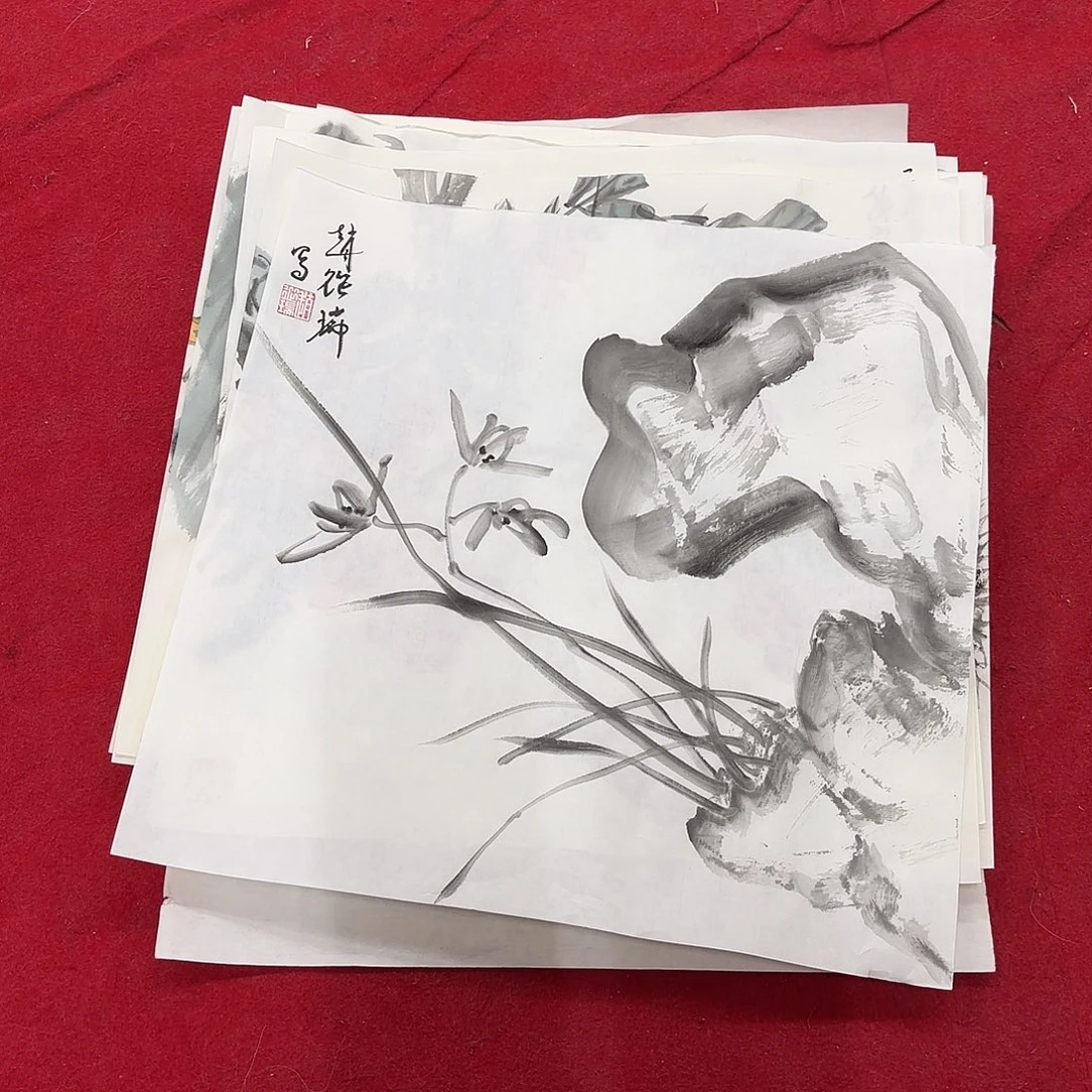 国画花鸟的翅膀和翅膀是一样