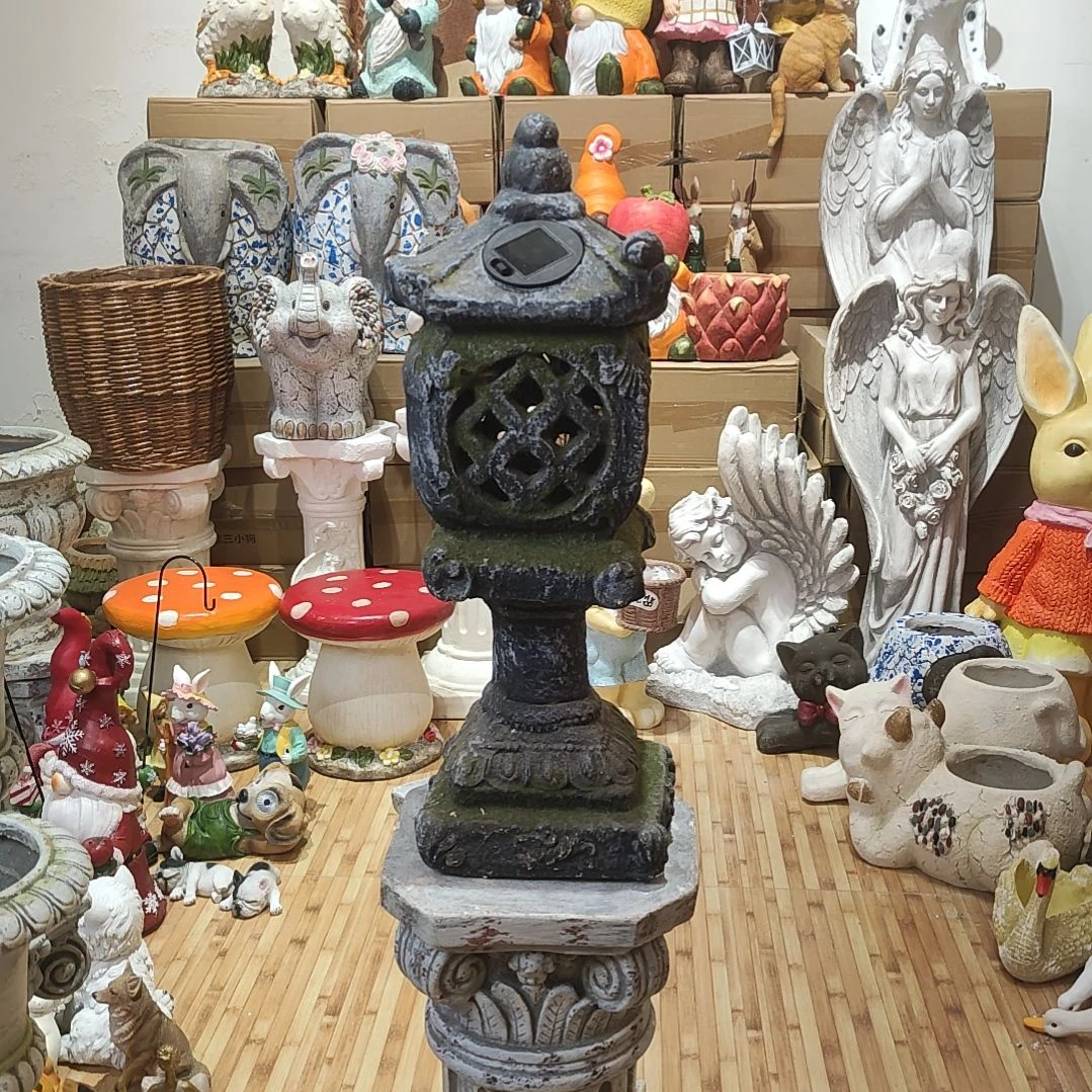 合成树脂氧化镁青苔宫灯摆件