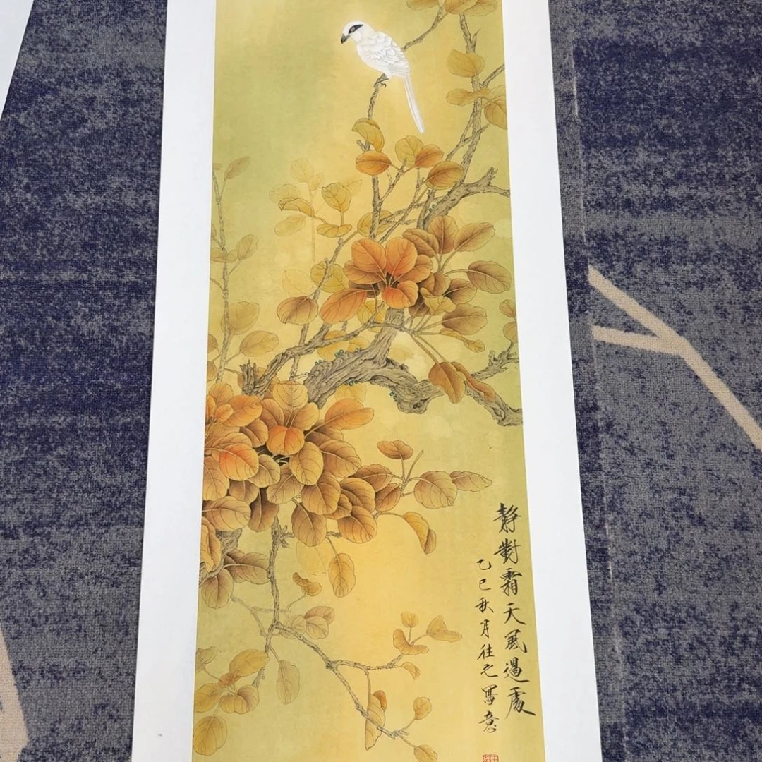 国画纯手绘山水花鸟作品