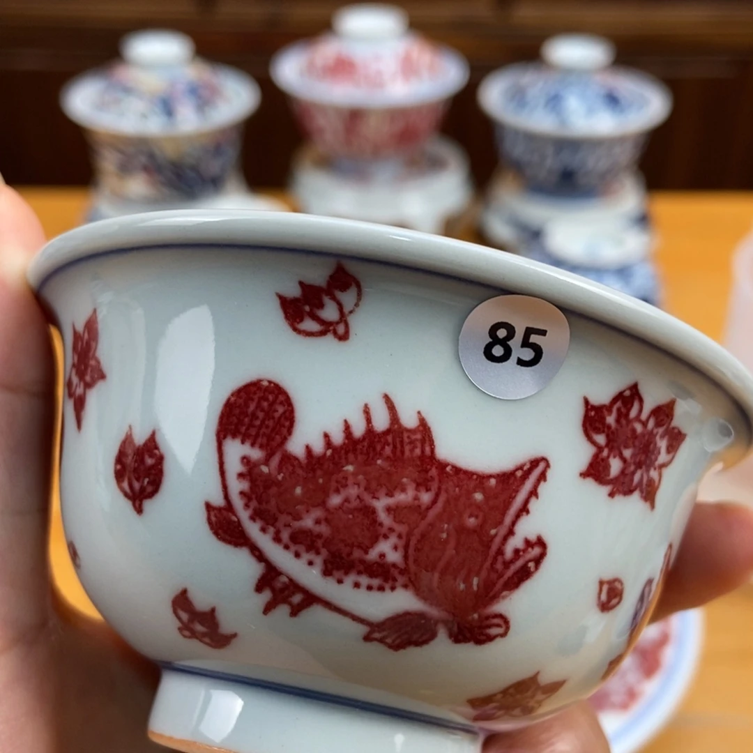 手绘现代茶具非古董