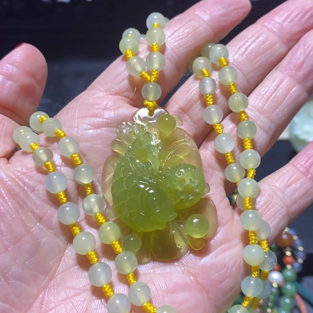 【闪购商品】岫玉毛衣链未镶嵌