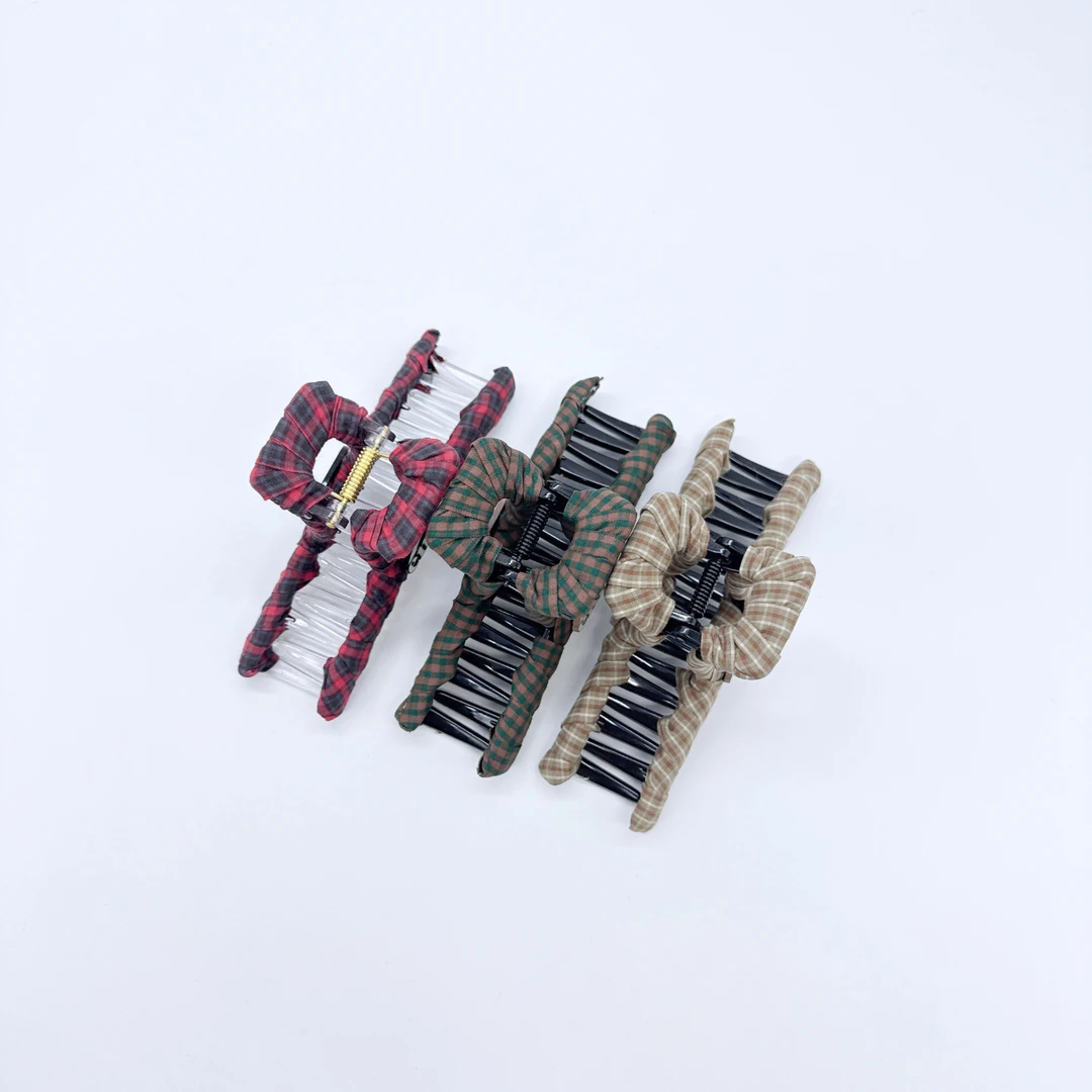 Mi33 格子缠布字母大号抓夹 Z11060Z113