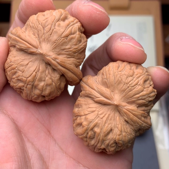 桃核把件文玩核桃44尺-元宝