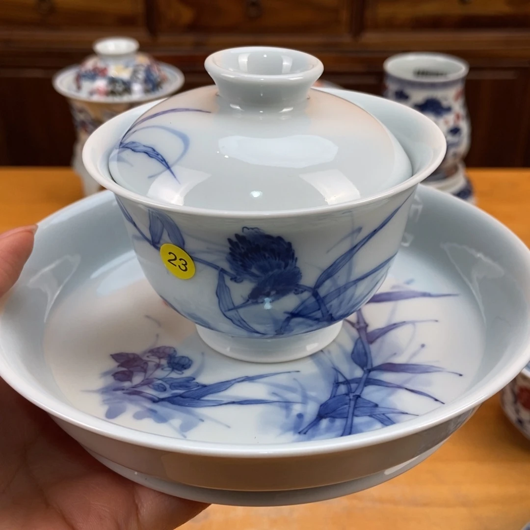 手绘现代茶具非古董