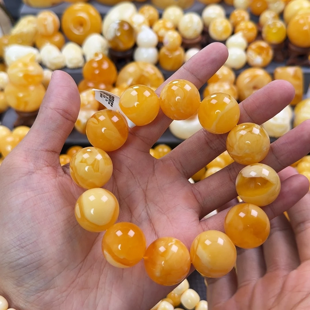 琥珀未镶嵌珠宝奇石21mm