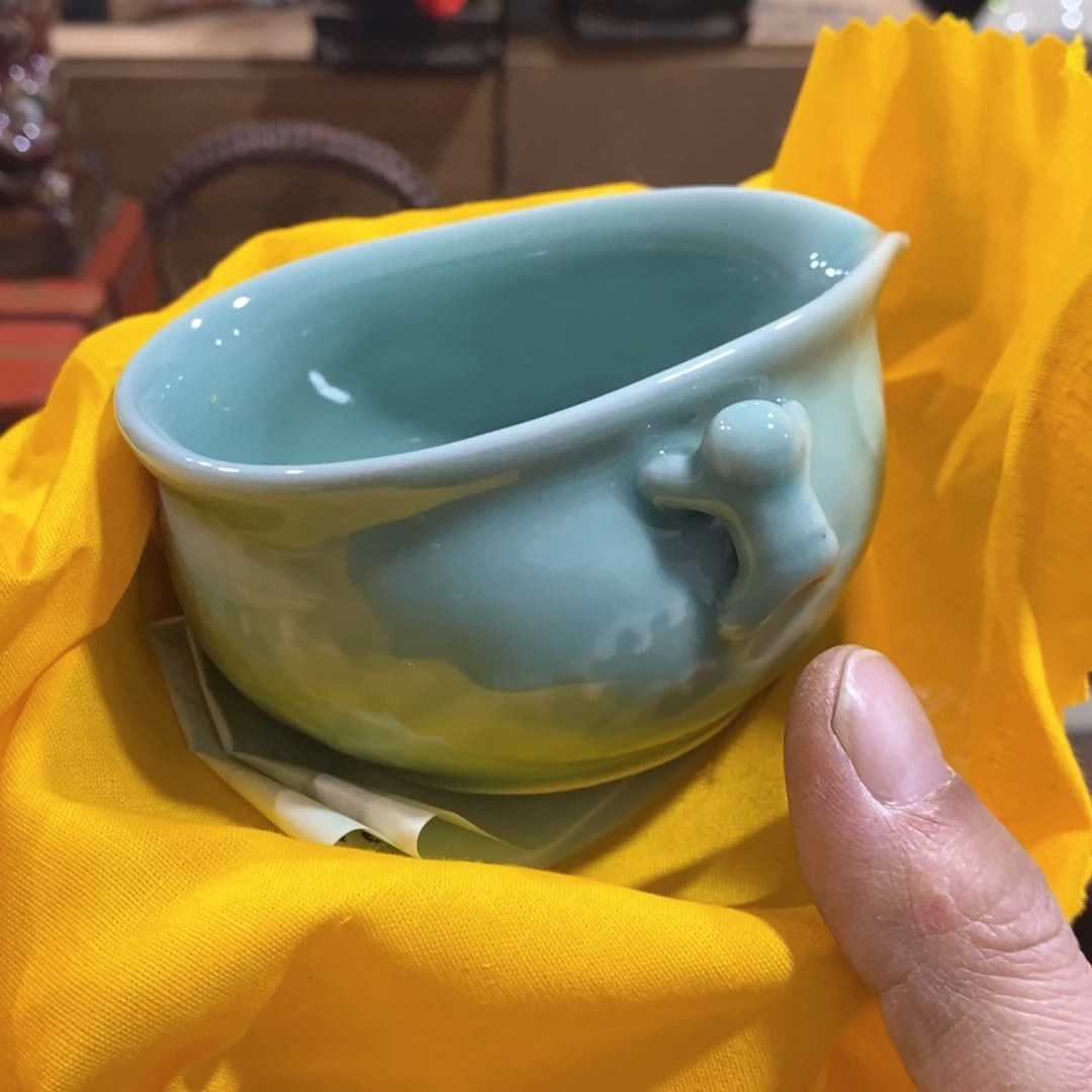 茶盏密胺手绘陶瓷杯子