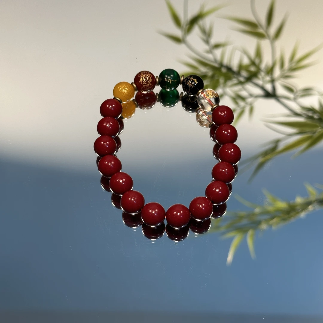 非金属珐琅手链 红色单圈情侣气质百搭男女情侣