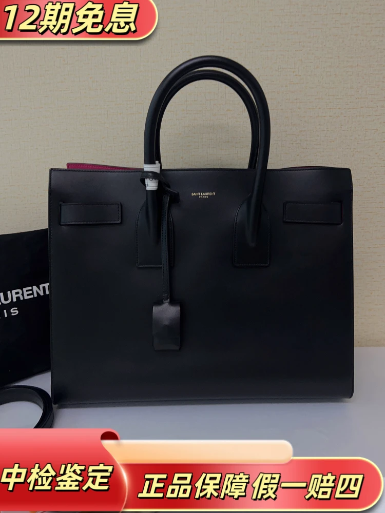 95新 YSL/圣罗兰 98新YSL风琴包 通勤包尺寸: 31*25*11牛皮