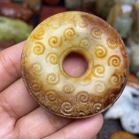 蛇纹石玉未镶嵌颈饰14