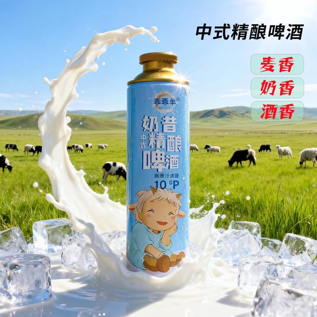 乖乖羊精酿新中式奶昔精酿啤酒650ml