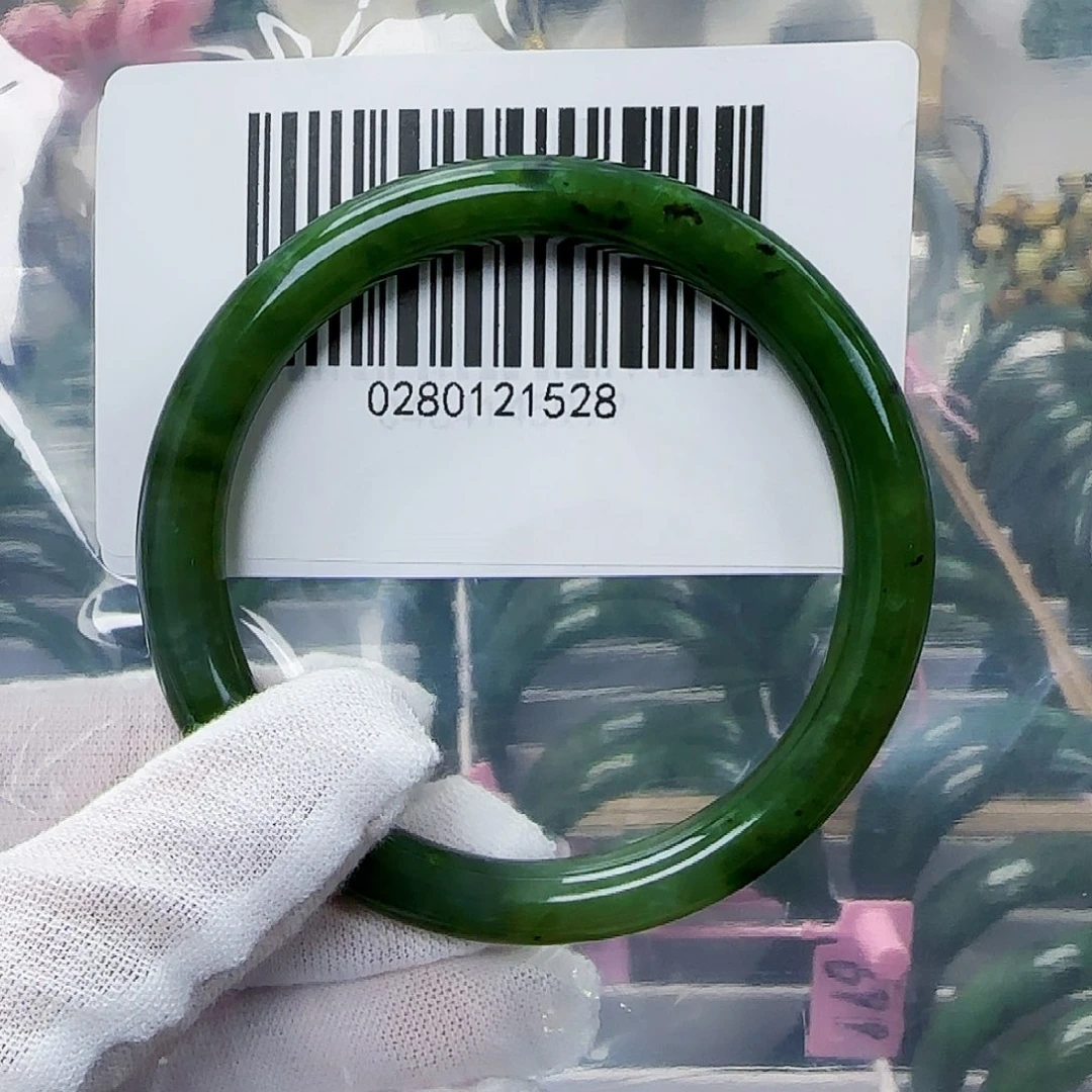 和田玉（碧玉）手镯未镶嵌59包容