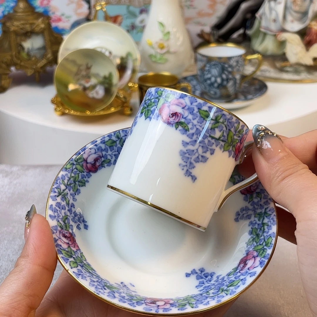 手绘摩卡杯瓷器瓷器瓷器瓷器