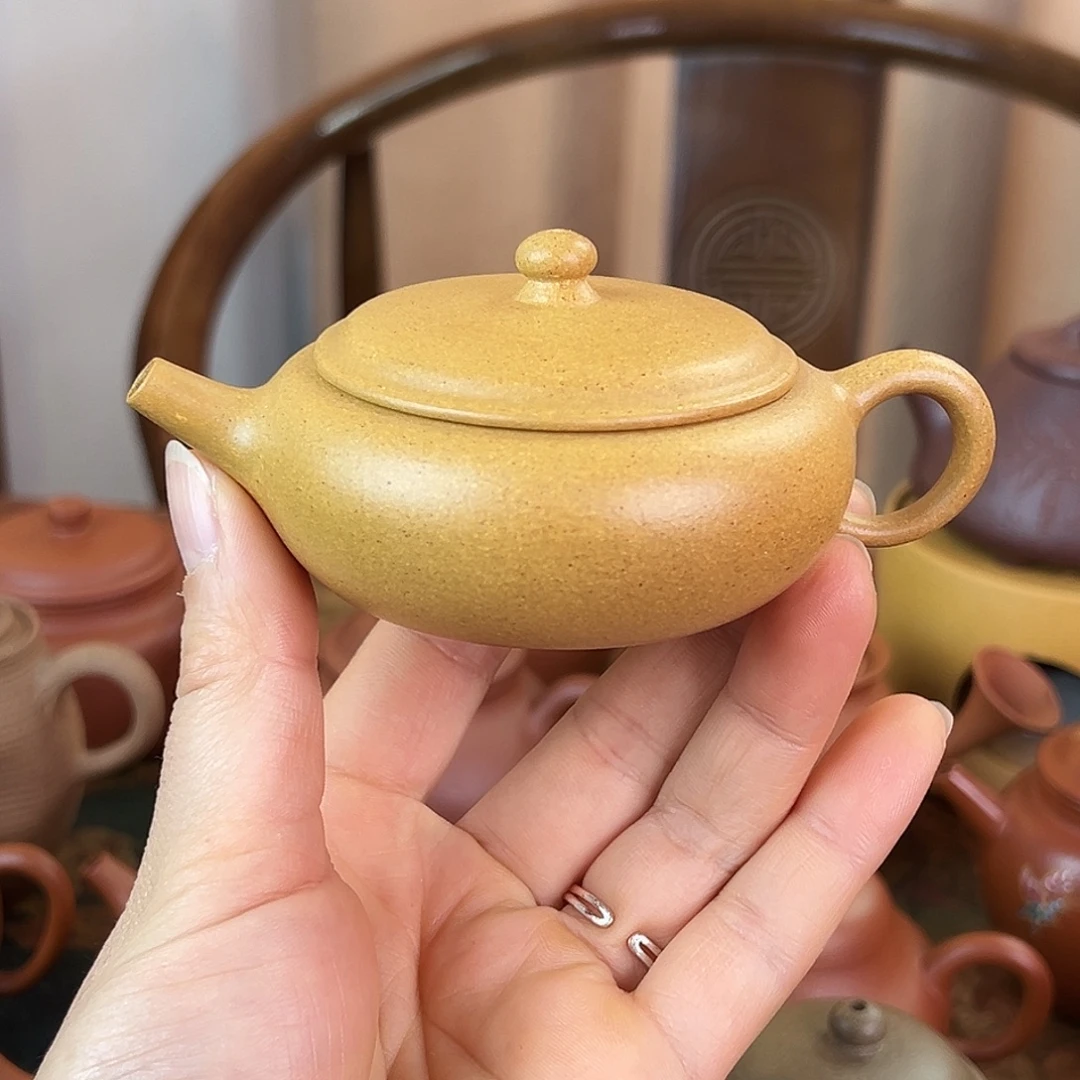 紫砂茶壶精品原矿 香玉 黄段泥 120cc