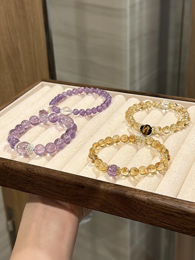 水晶手串百搭直播间看款装单请勿盲目下单