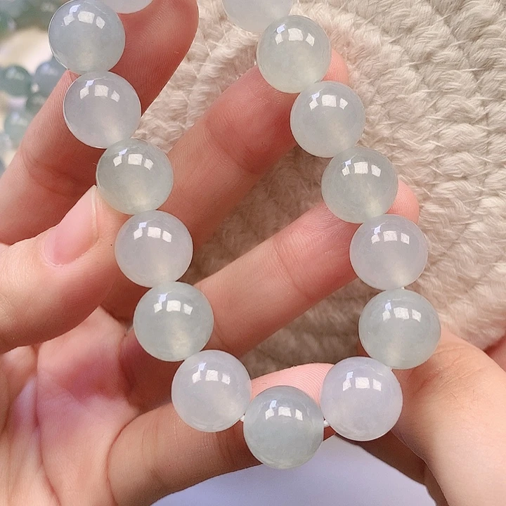 翡翠未镶嵌手链天然翡翠手串