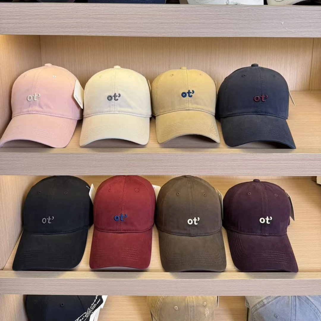 新款韩版刺绣软顶休闲百搭棒球帽男女同款加大加深显脸小鸭舌帽潮