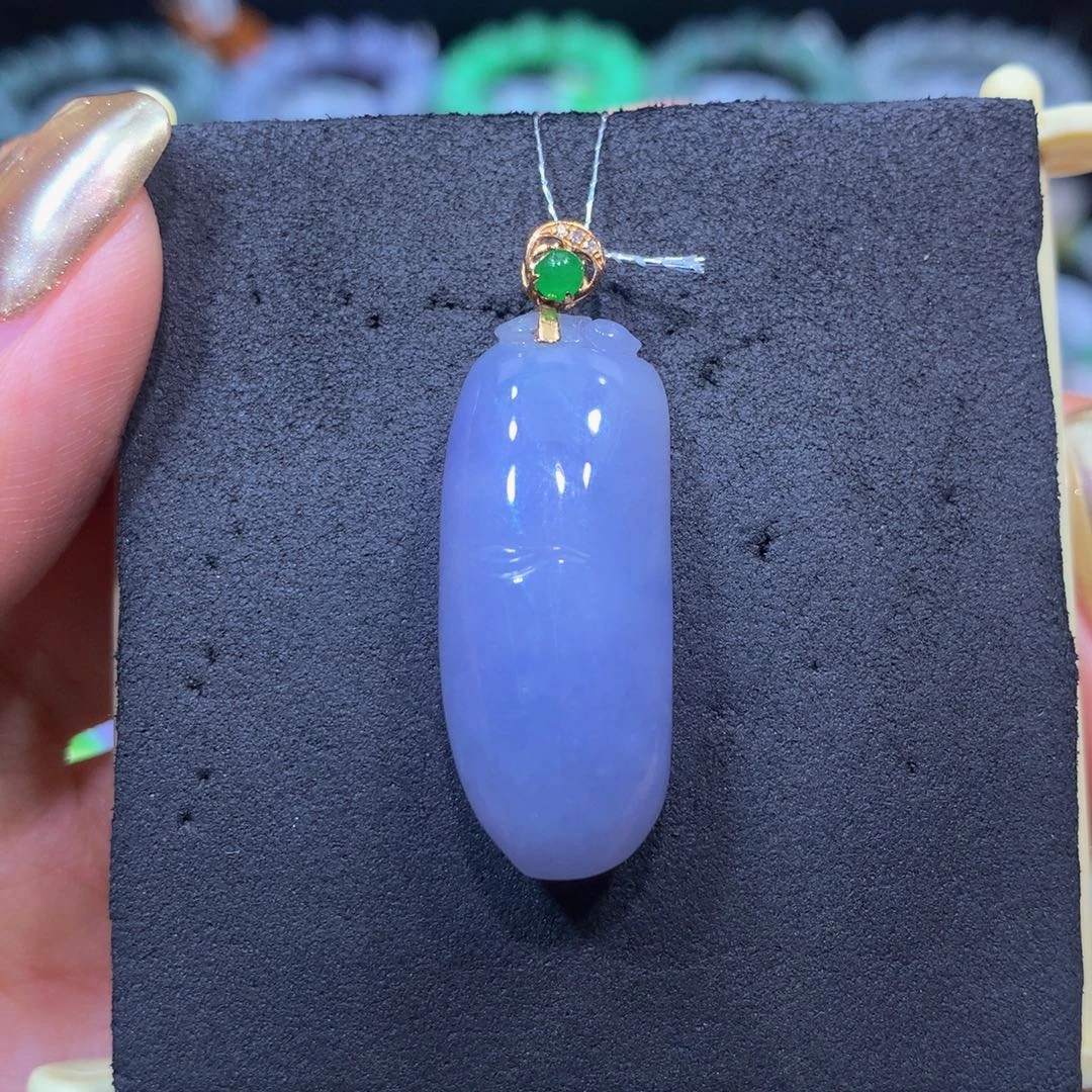 翡翠18K金镶嵌手链翡翠