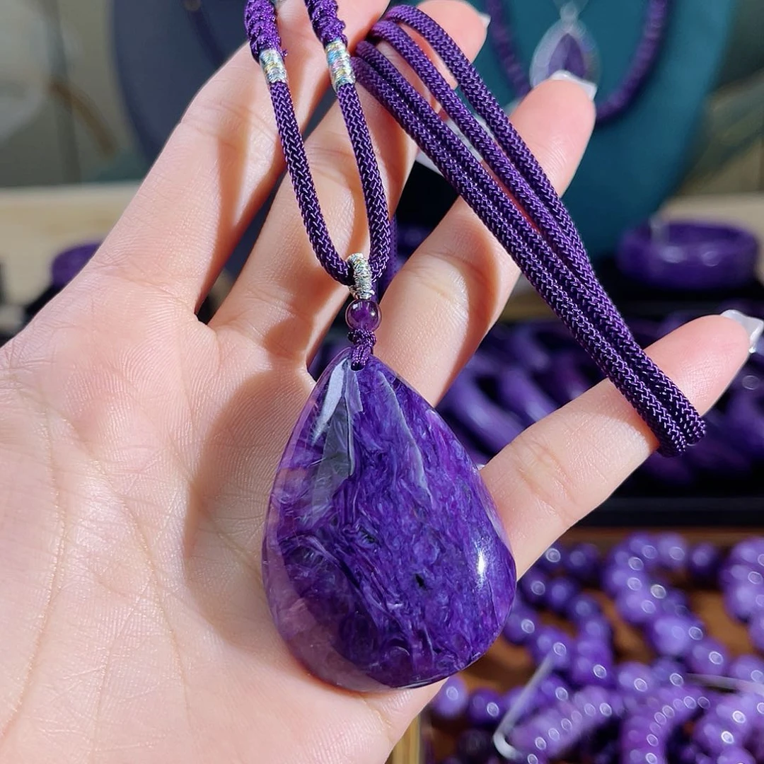 查罗石（紫龙晶）吊坠未镶嵌