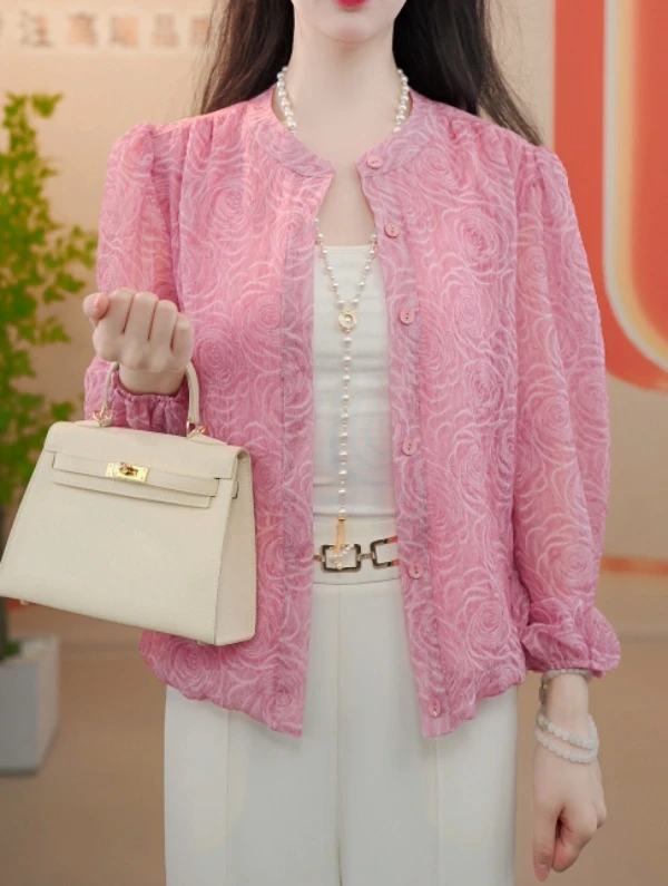 X6251【出口原单】气质优雅时尚显瘦开衫-闪闪