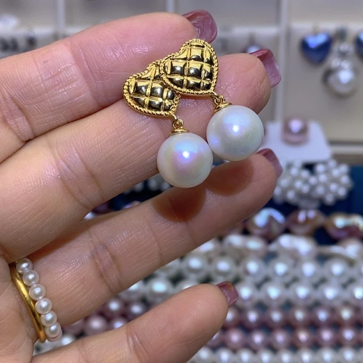 珠宝首饰银S925镶嵌淡水珍珠