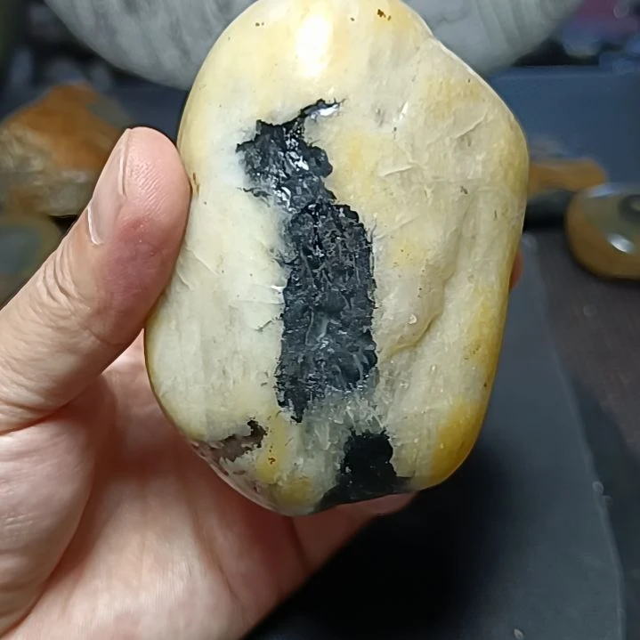 新疆金丝玉原石国画