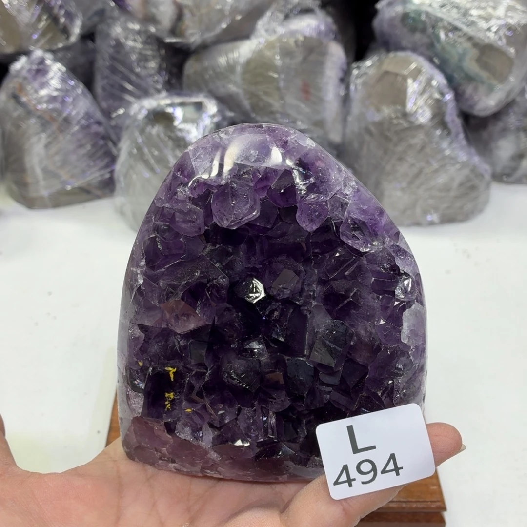 水晶未镶嵌摆件天然紫水晶