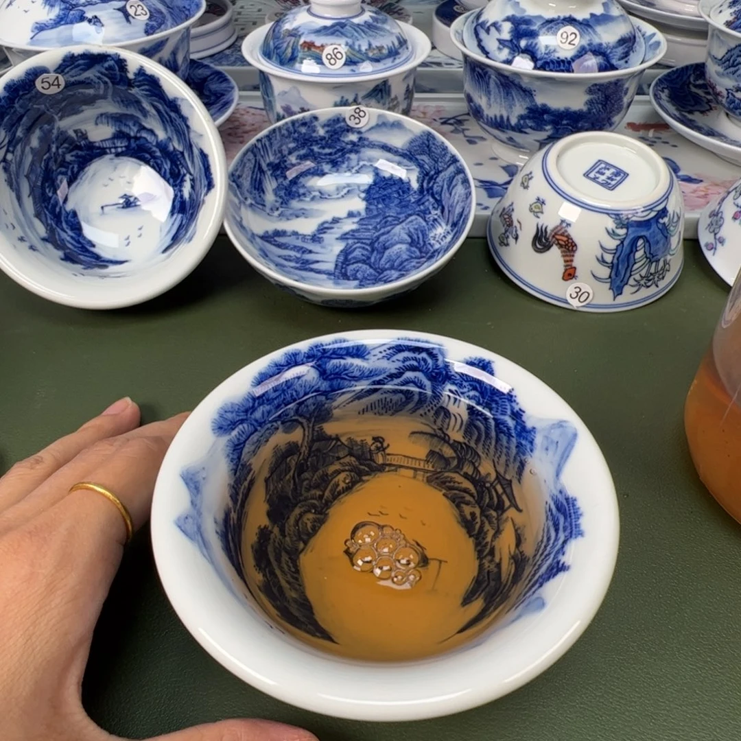 景德镇纯手工纯手绘茶具木木2