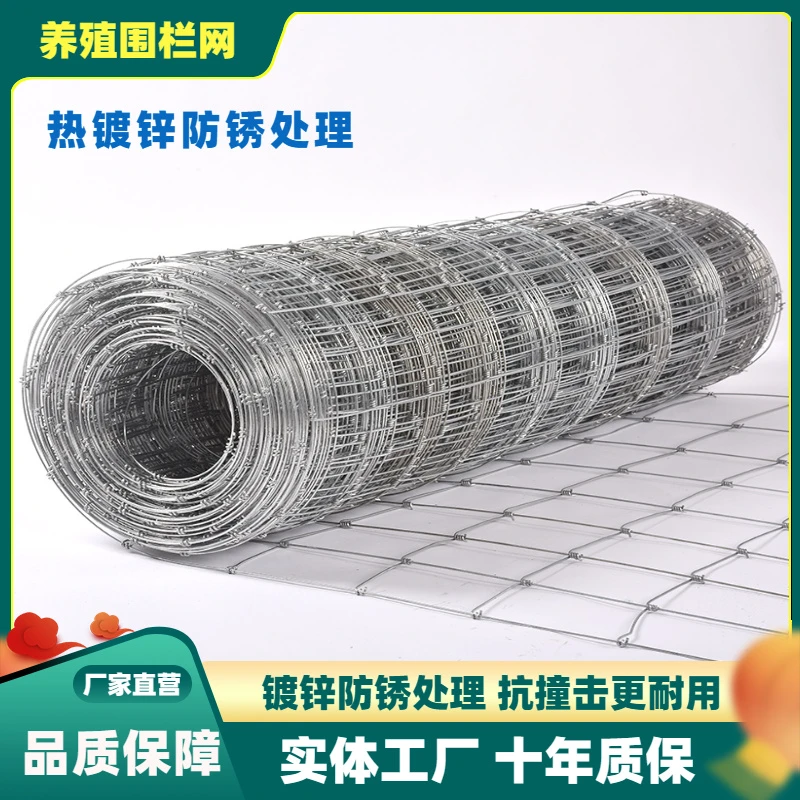 热镀锌铁丝网防锈牛栏网圈地钢丝网拦牛羊果园防护网养殖网围栏