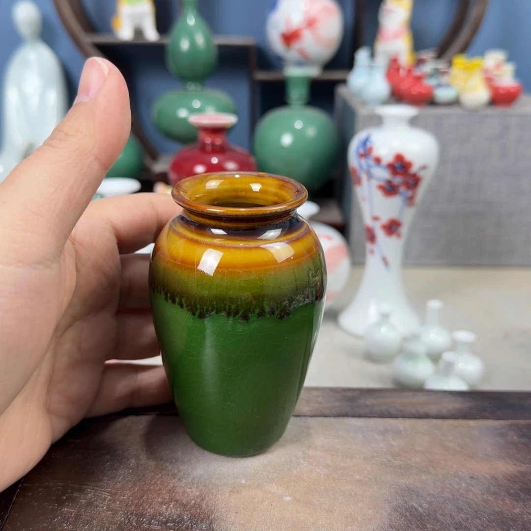 陶瓷手工小花器摆件