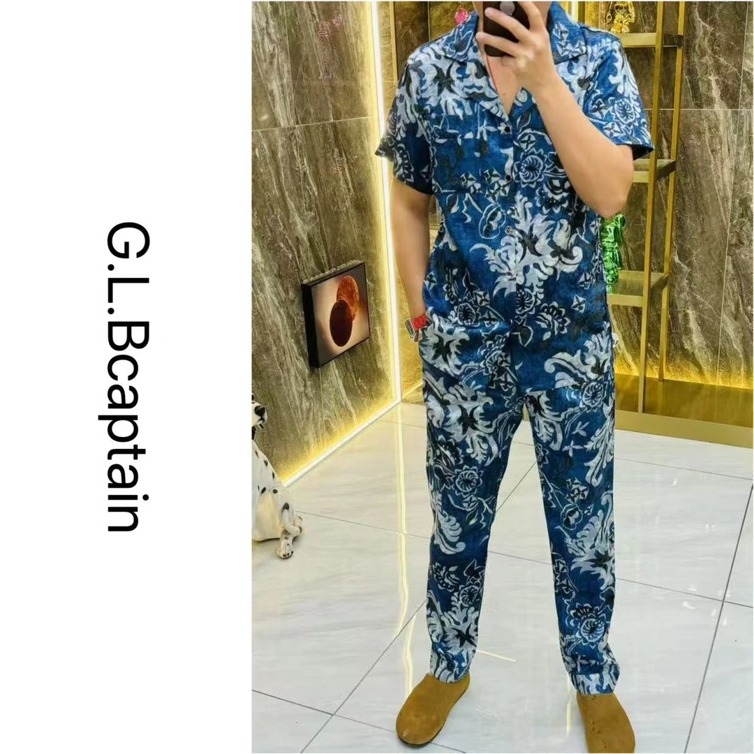 【1865】可外穿舒适家居服睡衣套装男士时尚休闲轻薄透气