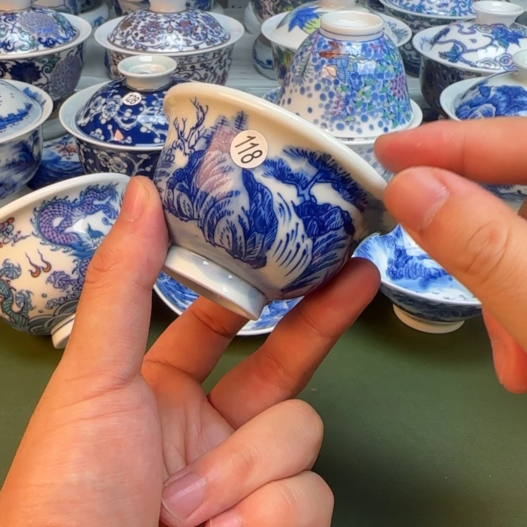 彦祖纯手工手绘茶具118