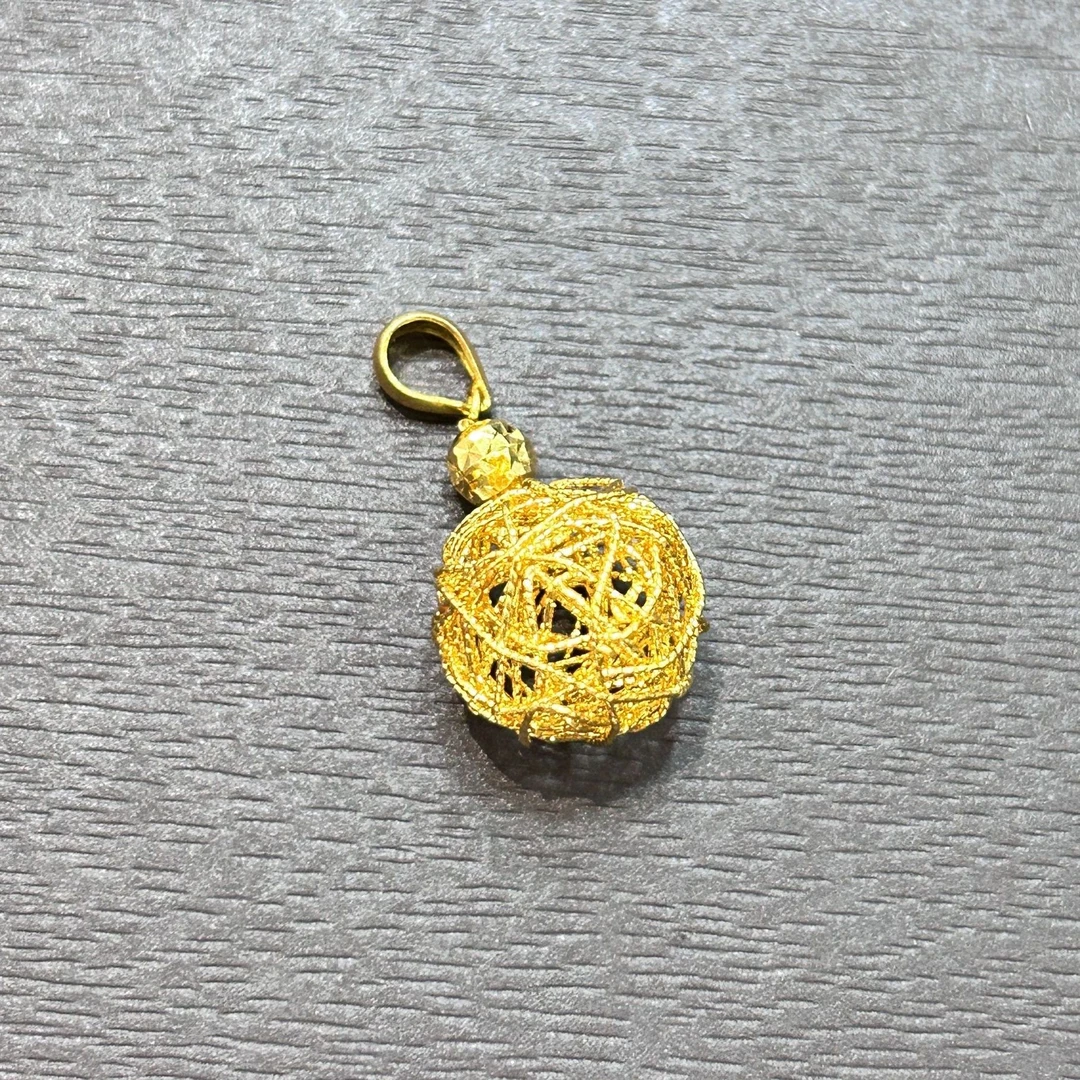 【木子专享】足金999投资金攒黄金绕线球球ZBHJD1363克重多退少补