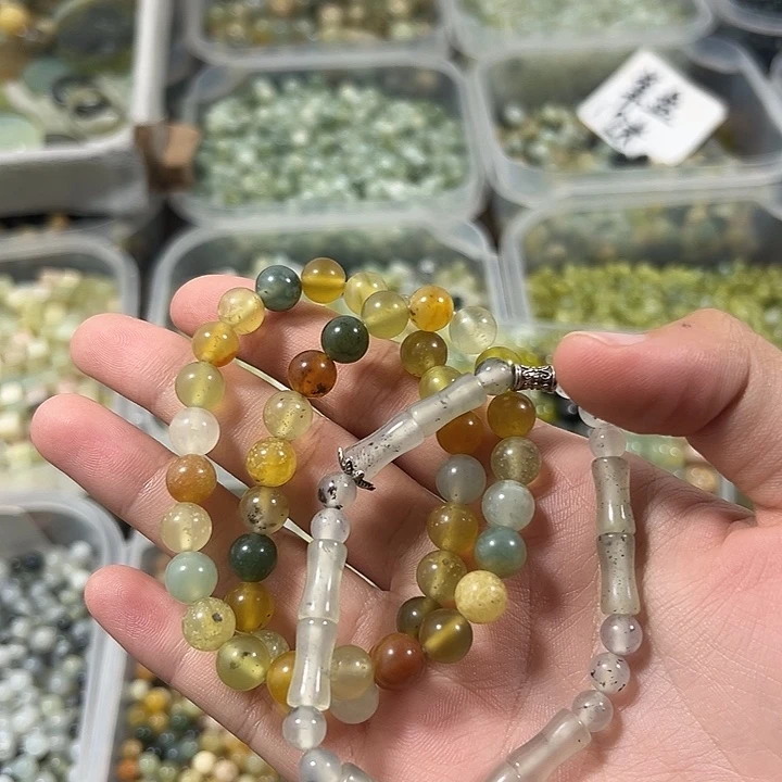 蛇纹石玉合金珠宝半成品