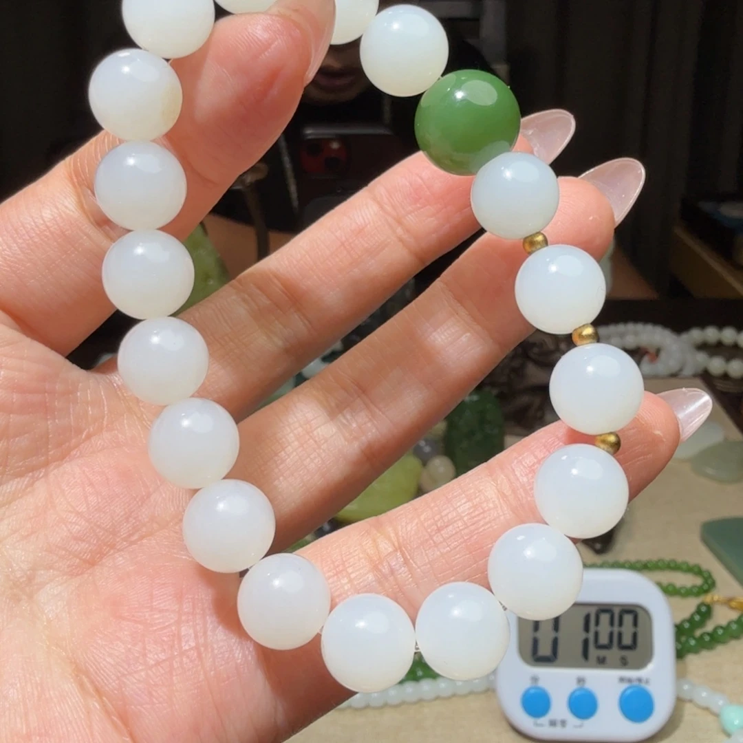 和田玉手链未镶嵌