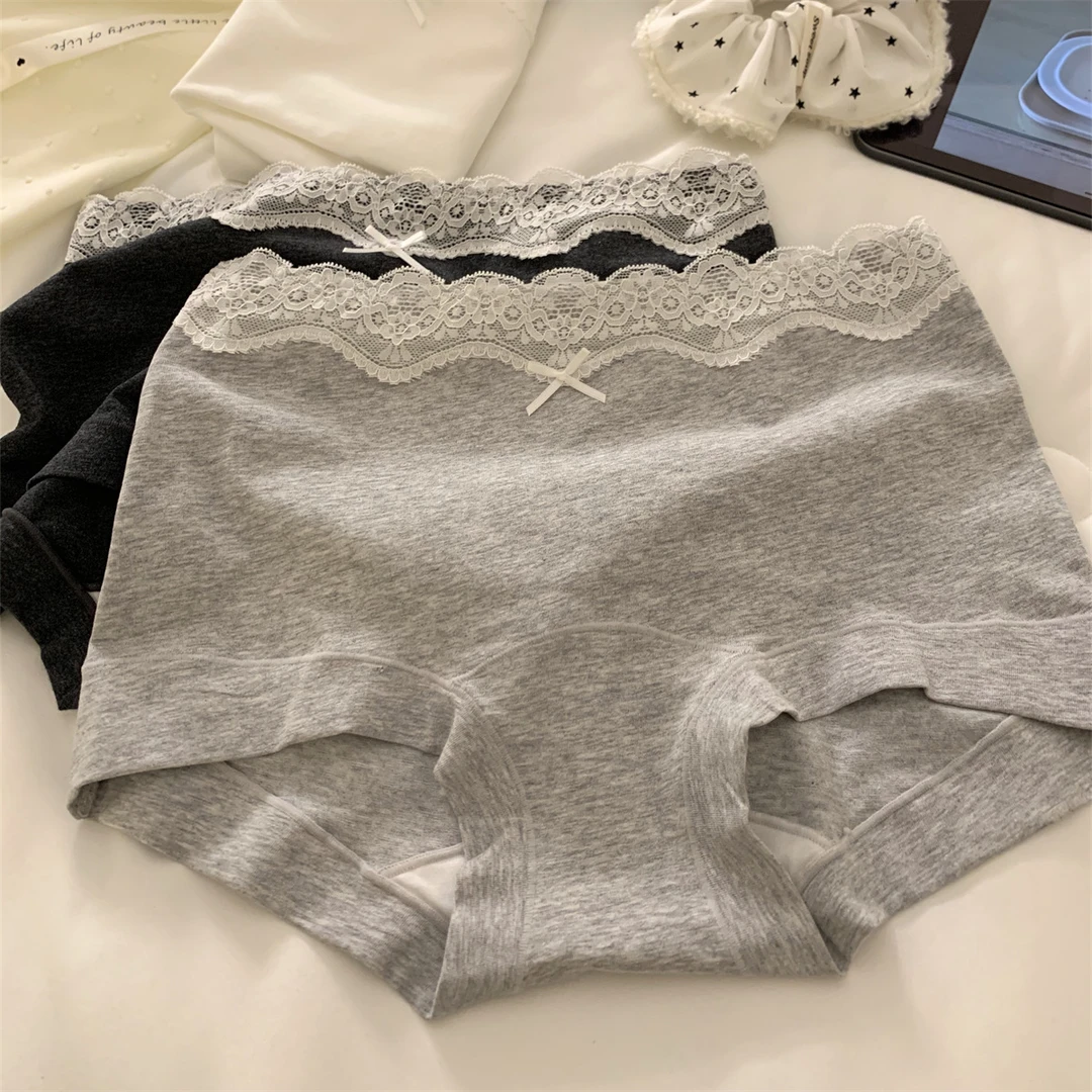 4条装不夹PP~10A加长裆A类纯棉女生中腰平角安全裤二合一2025新款