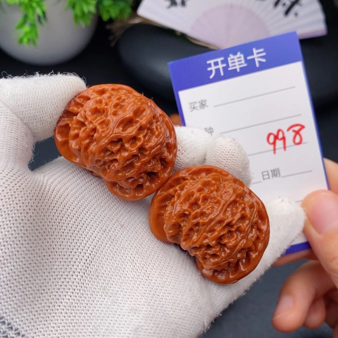 文玩核桃把件42宫灯998