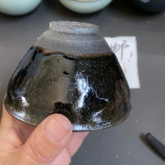 茶盏407 建窑建盏微瑕磨底