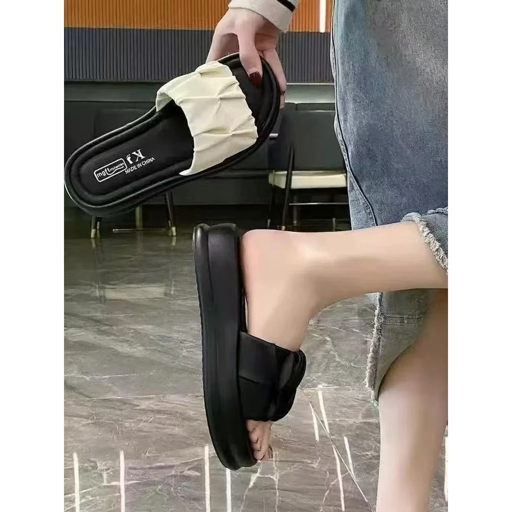 夏休闲款法式拖鞋女新款配裙子仙女风拖鞋A36-9