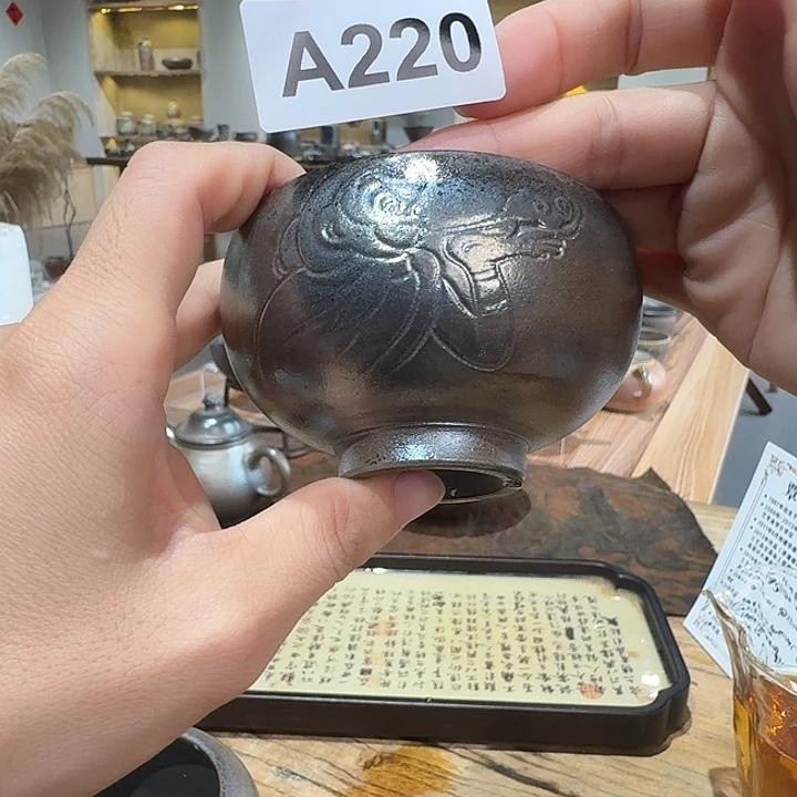 棉***糖坭兴陶柴烧全手工原矿泥料杯