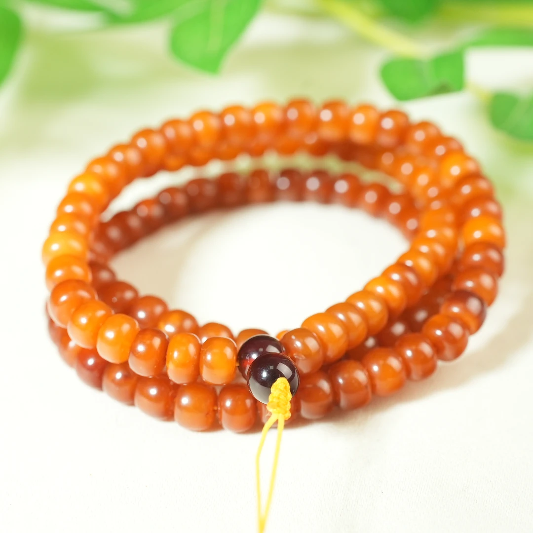 十九世纪蜜蜡念珠【古珠精选】AAML2502132008