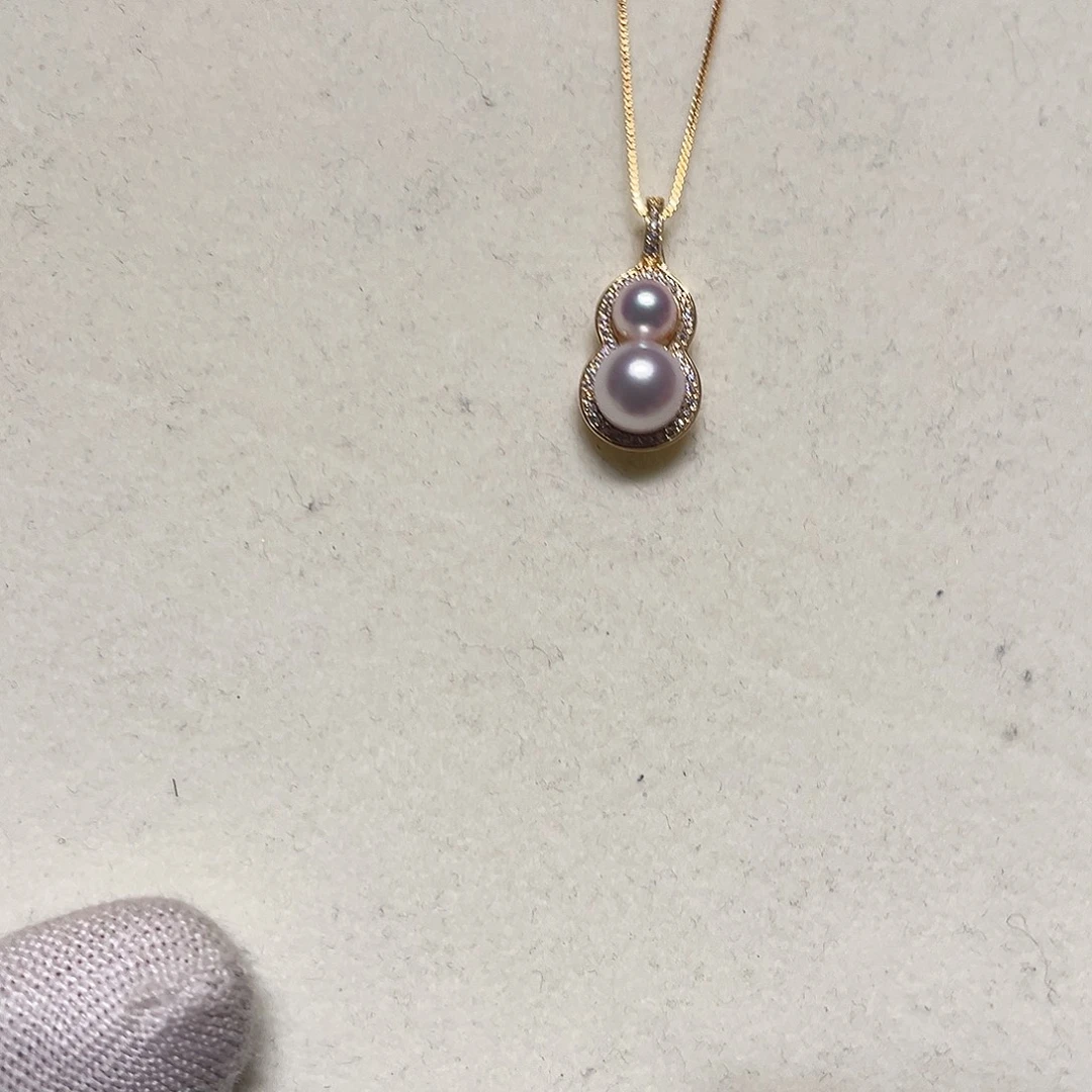 海水珍珠颈饰银S925镶嵌