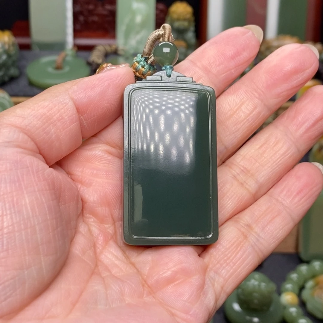 E***c岫岩老玉（透闪石质玉）未镶嵌挂件
